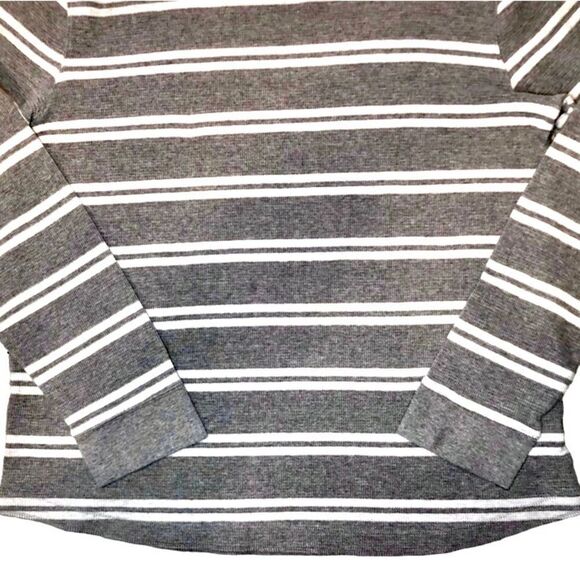 Sonoma Striped Thermal Shirt in Grey/White Men’s XL - Picture 3 of 7